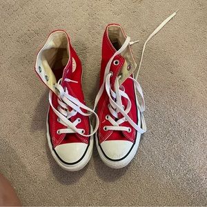 Red High Top Converse